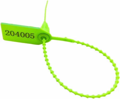 Vista 10 de Sello de seguridad Pull-Tite de 9.843 in Sellos de plástico Señalización numerada verde (paquete de 100) (verde)