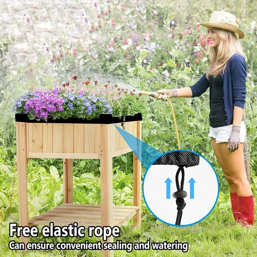 Vista 4 de 3 fundas de repuesto para recolectores de ciudad, cubierta de caja de maceta de 20 x 24 pulgadas, cubierta de kit de replanta para mantillo de jardín