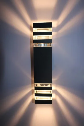 Vista 8 de 6W LED al aire libre impermeable montado en la pared luz E27 bulbo arriba/abajo lámpara accesorio blanco puro