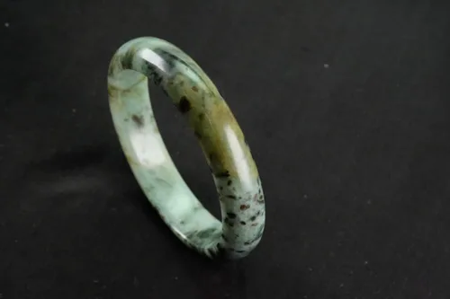 Vista 2 de Forest Imperial - Pulsera de jadeíta birmana certificada (2.362 in)