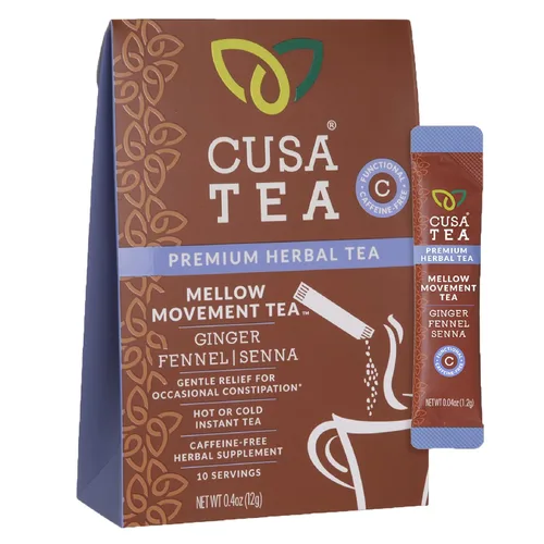 Vista 14 de Cusa Tea & Coffee Deep Doze Herbal Tea Té instantáneo sin cafeína premium Té caliente y helado sin azúcar añadido (30 porciones individuales)