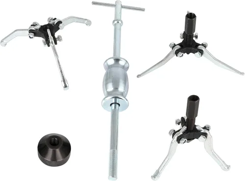 Vista 6 de SCITOO Juego de extractor de martillo deslizante con 3 rodamientos de mandíbula, juego universal de extractor de polea de engranajes internos