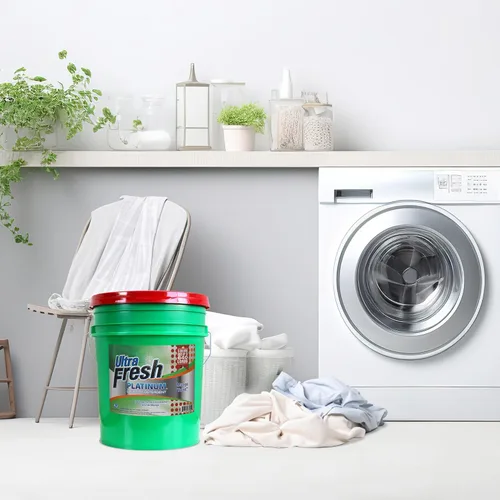 Vista 6 de Ultra Fresh 5 galones Detergente líquido para ropa, jabón de lavado para todo tipo de máquinas, 3X Platinum, hasta 640 cargas, Mango Twist