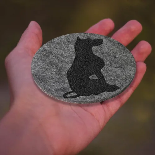 Vista 3 de DogD Cute Lady - Posavasos para automóvil, antideslizantes, paquete de 2 unidades, 2.95 pulgadas