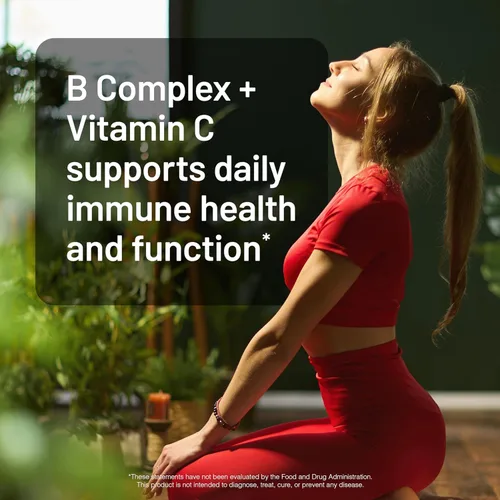 Vista 8 de NatureWise Complejo de súper vitamina B para mujeres y hombres, con vitamina C, ácido fólico biotina B1 B2 B3 B6 B12 – Apoya la energía celular