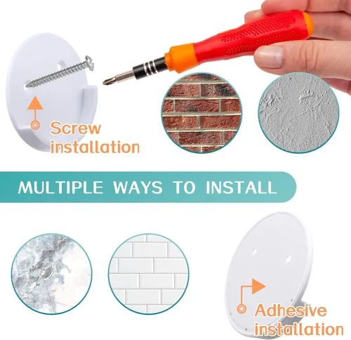 Vista 5 de Barra de cortina de ducha, 42 a 115 pulgadas, barra de cortina de ducha de tensión blanca, sin perforaciones, varillas de ducha ajustables