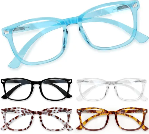 Vista 8 de CCVOO Mix & Match - Gafas de lectura para mujer, ligeras, ajuste cómodo, visión clara, bloqueo de luz azul