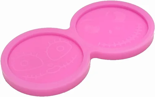 Vista 3 de Moldes de silicona con forma de cara divertida de Jack Clown para manualidades, llavero de bricolaje, molde de arcilla polimérica, colgante