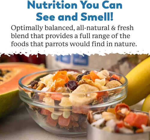 Vista 2 de Dr. Harvey's Mezcla de loros exóticos, mezcla sin semillas de alimentos naturales para loros grandes