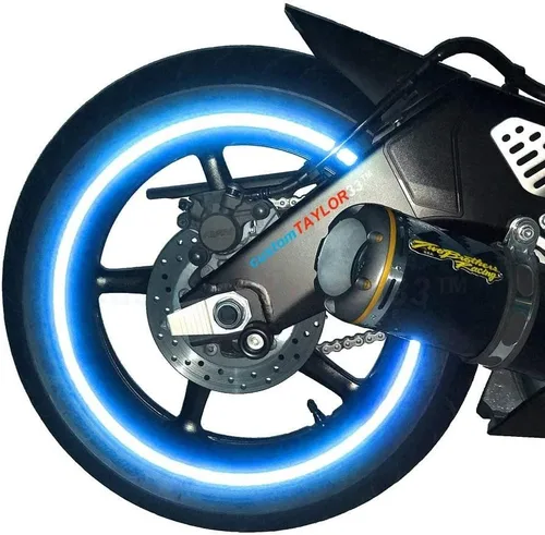 Cinta reflectante azul de gran intensidad con derechos de autor de customTAYLOR33. Cinta de seguridad (Debes elegir el tamaño de la cinta), Azul