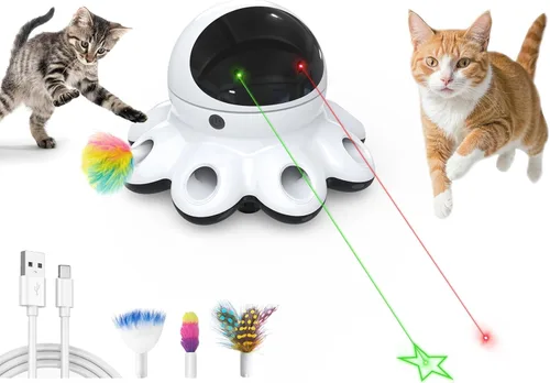 Vista 9 de ORSDA 6 piezas de accesorios intercambiables para juguetes de plumas de gato, plumas reemplazables y accesorios de juguete esponjosos