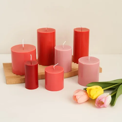 Vista 2 de ESEDAGE Paquete de 7 moldes de plástico para velas de resina de plástico, molde de plástico para velas cilíndricas de plástico, molde de jabón