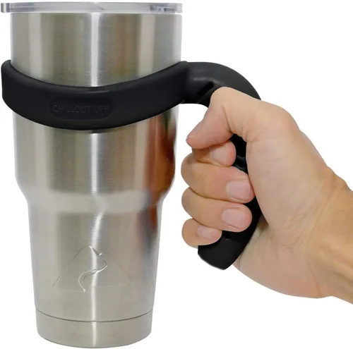 Vista 5 de CHILLOUT LIFE Mango para vasos YETI Cup de 30 onzas, Ozark Trail de 30 onzas, cómodo mango de repuesto para vasos YETI de 30 onzas y más