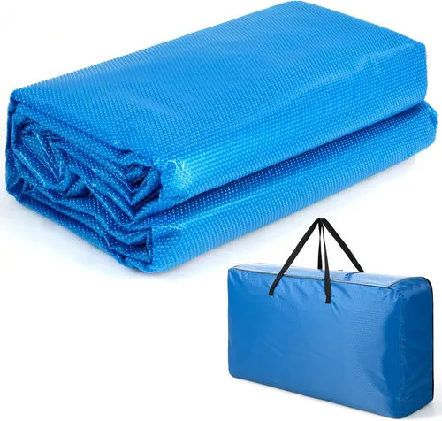 Vista 11 de S AFSTAR Cubierta de piscina rectangular de 12 x 24 pies, con bolsa de transporte, impermeable y a prueba de polvo, cubierta de piscina resistente