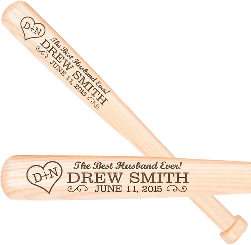 Vista 11 de LifeSong Milestones Personalized Engraved Baseball Bat – Custom Gift for Dad, Son, Brother, or Nephew – Keepsake for Birthday, Graduation, or