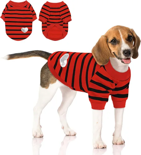 Vista 34 de Queenmore Camisa para perros pequeños, camisa suave y transpirable para perros, gatos, macho y hembra, ropa para mascotas para todas las estaciones