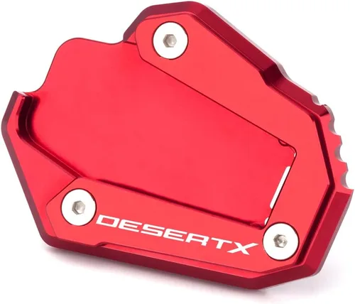 Vista 7 de Modeer Para Desert X 2022-2023 Placa de extensión de soporte CNC de motocicleta Soporte lateral Desertx Desert-X Accesorios (negro-rojo)