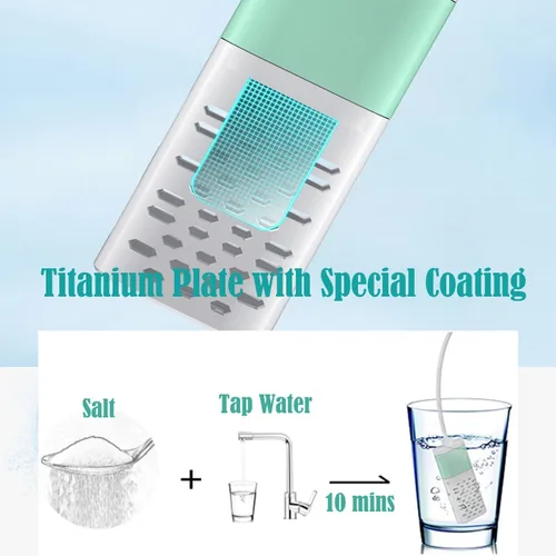 Vista 2 de Generador de hipoclorito de sodio Generador multiusos de suministros de limpieza, tiras de prueba de cloro incluidas