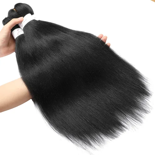 Vista 3 de Cabello trenzado preestirado de 14 pulgadas, 3 paquetes de cabello corto para trenzar, sin picazón, ajuste de agua caliente, extensiones de cabello