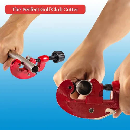 Vista 6 de Cortador de eje de palo de golf de mano, herramienta perfecta para cortar golf, extractor de eje de golf para eje de acero o grafito, ambidiestro
