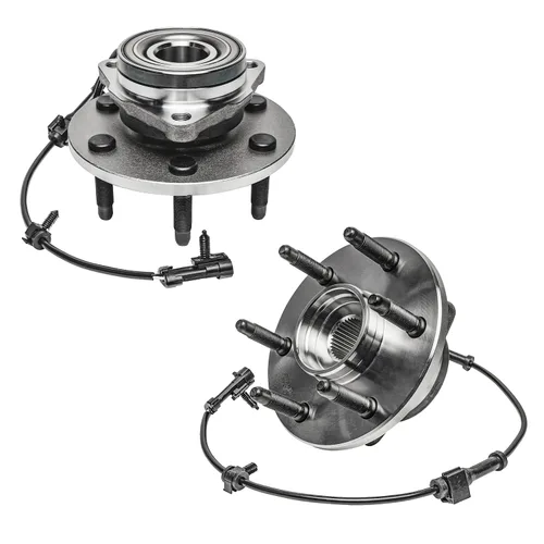 Vista 19 de Detroit Axle - 2 Cubos de Cojinetes de Rueda Delantera para Dodge Ram 1500 2009-2011, Conjunto de Cojinetes de Rueda y Cubos 2010, Par de Cubos
