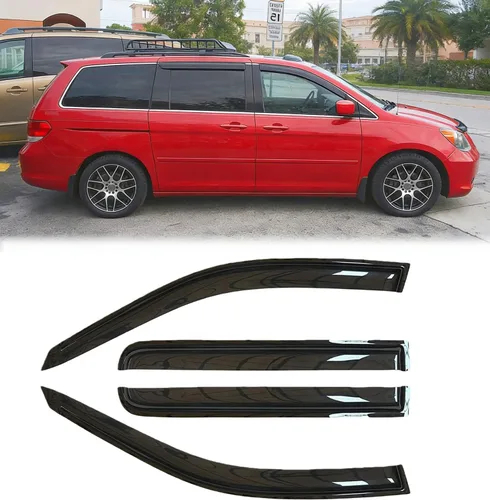 Vista 15 de 92127 Deflectores de viento para ventana lateral con cinta, protectores de lluvia, viseras de ventana personalizadas para Chevy S10/GMC Sonoma