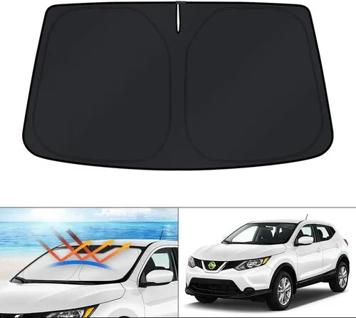 Vista 226 de KUST Parasol para parabrisas para Ford Fusion 2013-2020 2021, accesorios, pantalla de ventana, protector de visera solar, plegable, bloquea