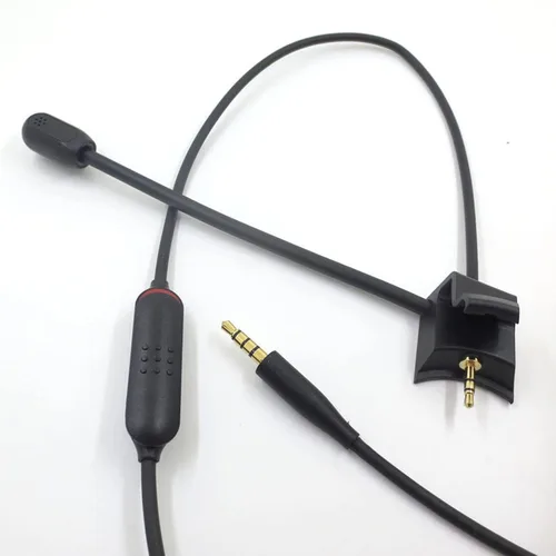 Vista 2 de Alitutumao Cable de repuesto QuietComfort de 35 Boom para micrófono QC35 con botón de silencio compatible con auriculares Bose QuietComfort 35 QC35