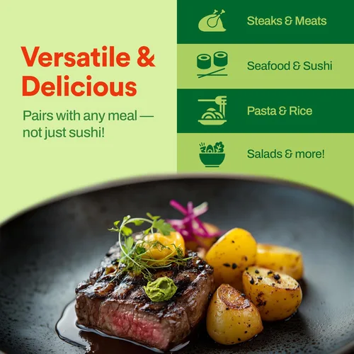 Vista 6 de Wasabi-O Pasta de wasabi premium en tubo, 1.52 onzas