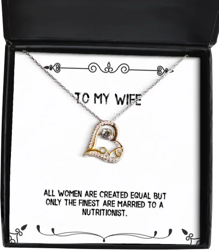 Game On Novelties All Women are Created Equal but Only The Finest are Married to a Nutritionist. Love Dancing Necklace, Wife Jewelry, Unique for Wife