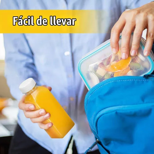 Vista 7 de Botellas de jugo de plástico, recipientes reutilizables para jugo con tapas blancas a prueba de manipulaciones, cepillo, embudo y etiquetas