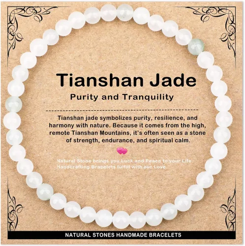 Vista 15 de AD Beads 4mm6mm8mm10mm Handmade Bracelet - Natural Gemstone for Peace and Tranquility - Meditation, Yoga, Healing and Energy Gift for Unisex