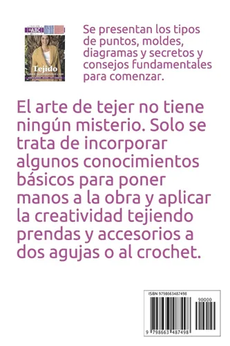 Vista 2 de PRIMEROS PASOS PARA EMPEZAR A TEJER puntos básicos - moldes - tips y secretos (TEJIDO 2 AGUJAS, CROCHET Y OTRAS TECNICAS) (Spanish Edition)