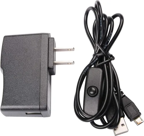 Vista 3 de 5V/2.5A Fuente de Alimentación Micro USB Cargador Adaptador con Interruptor de Encendido y Apagado para Raspberry Pi 3/2 Modelo B