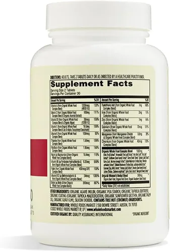 Vista 2 de 365 by Whole Foods Market, Vitamin Multi Womens 40 Plus Food Cultived, 60