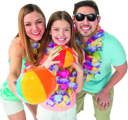 Vista 5 de Fun Express Juego de 50 mini bolas de playa a granel, juguetes inflables de piscina de 5 pulgadas para niños de 4 a 8 años Juegos de playa