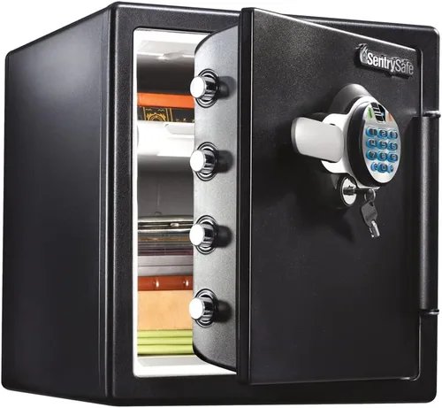Vista 10 de Master Lock, 1.23 pies cúbicos, a prueba de fuego de color gris gun metal, SFW123GDC