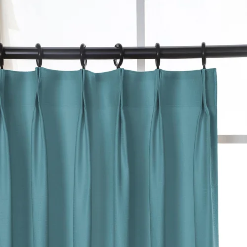 Vista 2 de Cortina plisada impermeable, 150 pulgadas de ancho x 96 pulgadas de largo, cortina opaca para sala de estar, dormitorio, puerta corrediza y baño