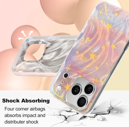 Vista 265 de I-MGAE-IN-AR - Funda diseñada para iPhone 12 y 12 Pro, diseño de mariposa plateada brillante, funda protectora de poliuretano termoplástico, suave