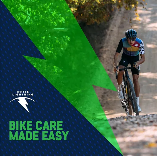 Vista 7 de White Lightning Epic Ride - Lubricante para cadena de bicicleta para todas las condiciones, lubricación limpia y duradera para conducción húmeda