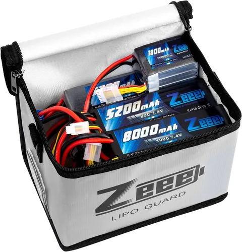 Vista 8 de Zeee 7.2V 4200mAh RC NiMH Batería con Tamiya Plug 2 Pack Baterías con 1 unids Lipo Safe Bag Bolsa ignífuga a prueba de explosiones para carga
