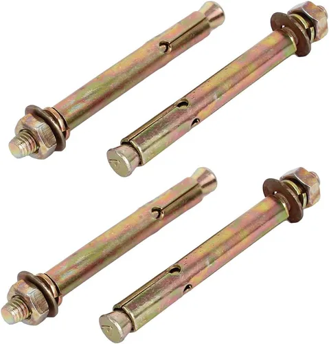 uxcell Tornillos de expansión de manga de acero inoxidable Tornillos M8x100mm 4 piezas