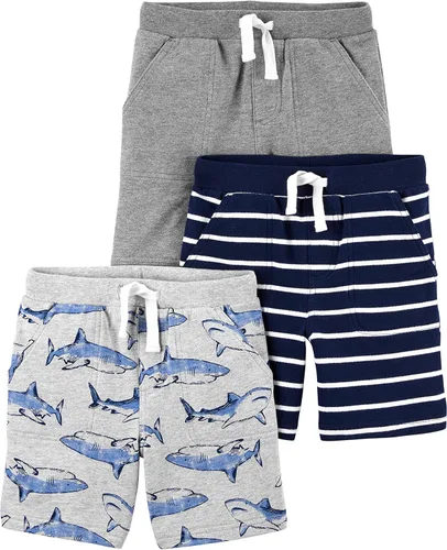 Simple Joys by Carter's Pantalones cortos de punto para bebés, niños pequeños y niños, varios paquetes