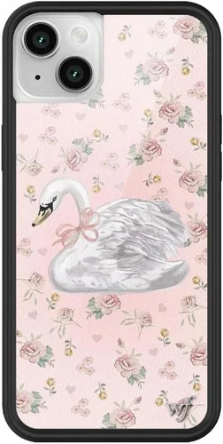 Vista 7 de Fundas Wildflower - Compatibles con Apple iPhone 13/14 Protector de goma negro, Certificado de prueba de caída de 4 pies, propiedad de mujeres