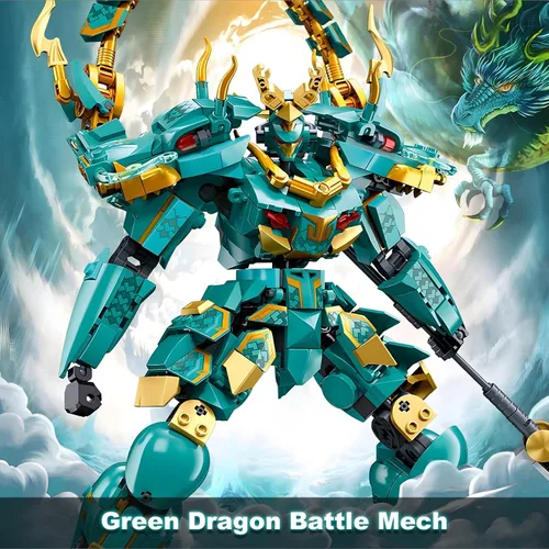Vista 15 de HIGH GODO Juego de construcción de robot transformador para adultos, modelo de juguete de construcción de City Warrior Mech y Fighter Jet 2 en 1