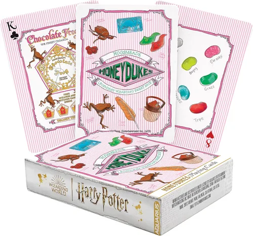 AQUARIUS Harry Potter Honey Dukes - Baraja de cartas con temática de Harry Potter para tus juegos de cartas favoritos, mercancía y coleccionables