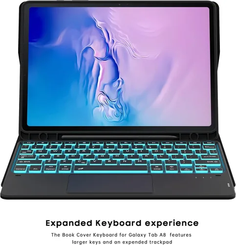 Vista 7 de Funda para Samsung Galaxy Tab S9 de 11 pulgadas/S9 FE 10.9 pulgadas / S10 FE 10.9 pulgadas con teclado - Funda de tableta táctil desmontable