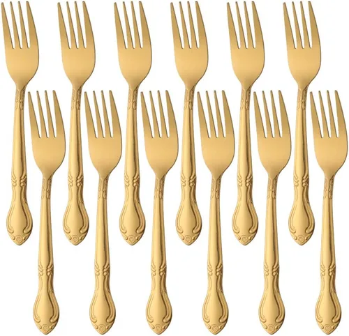 Vista 43 de Cucharas de sopa, cucharas redondas de acero inoxidable para caldo con borde de flor, juego de 12 piezas de acero inoxidable para café, azúcar Negro