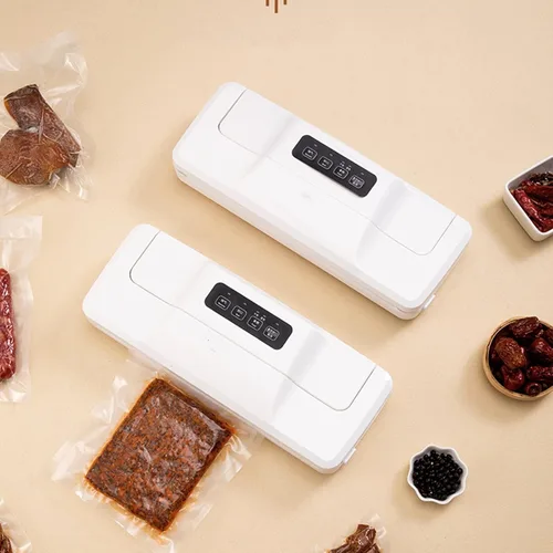 Vista 3 de Máquina selladora al vacío Máquina automática de envasado al vacío para alimentos con bolsas Embalaje de sellado de envasadores al vacío Adecuado