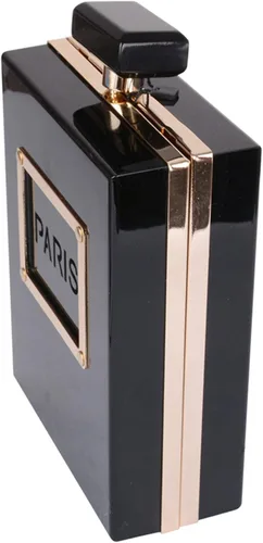 Vista 2 de bolso del lápiz labial Paris Perfume Forma Bolsos de noche para las mujeres